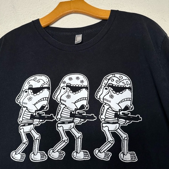 Star Wars Storm Troopers Tee Sugar Skull Star Wars Halloween Dia De Los Muertos - Picture 3 of 6